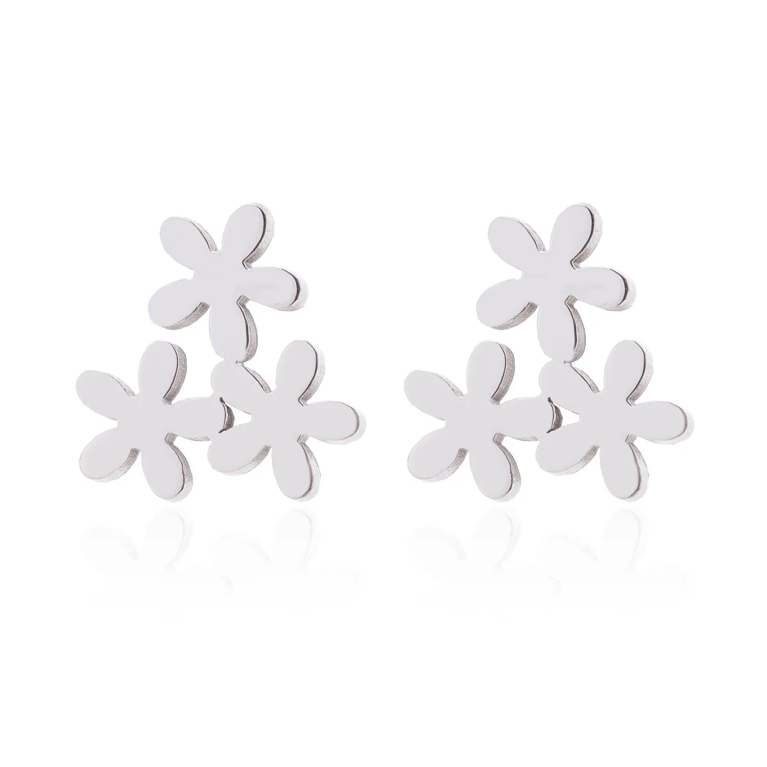 Fashionable And Simple Stainless Steel Ear Studs