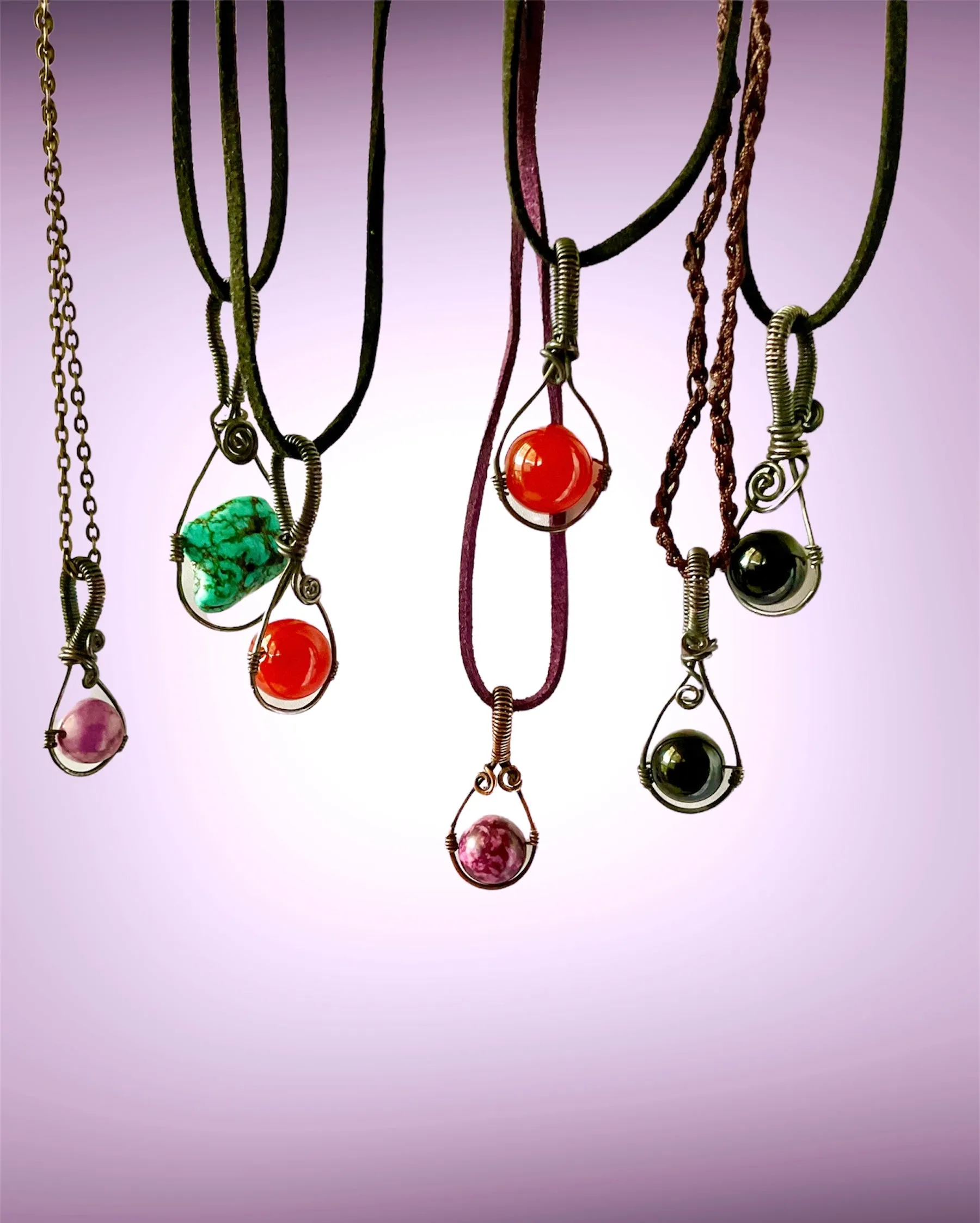 Gemstone Mini Pendants.