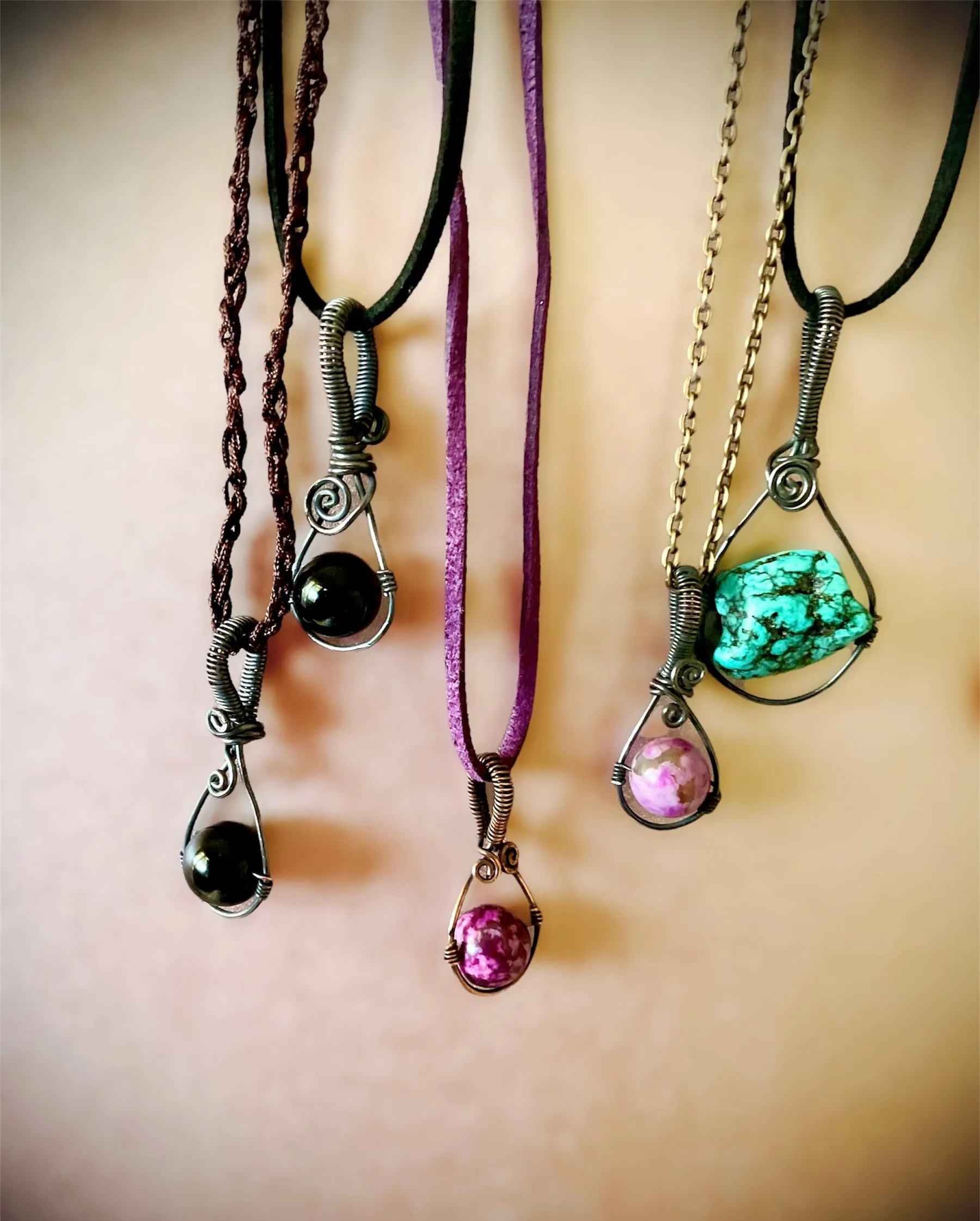 Gemstone Mini Pendants.