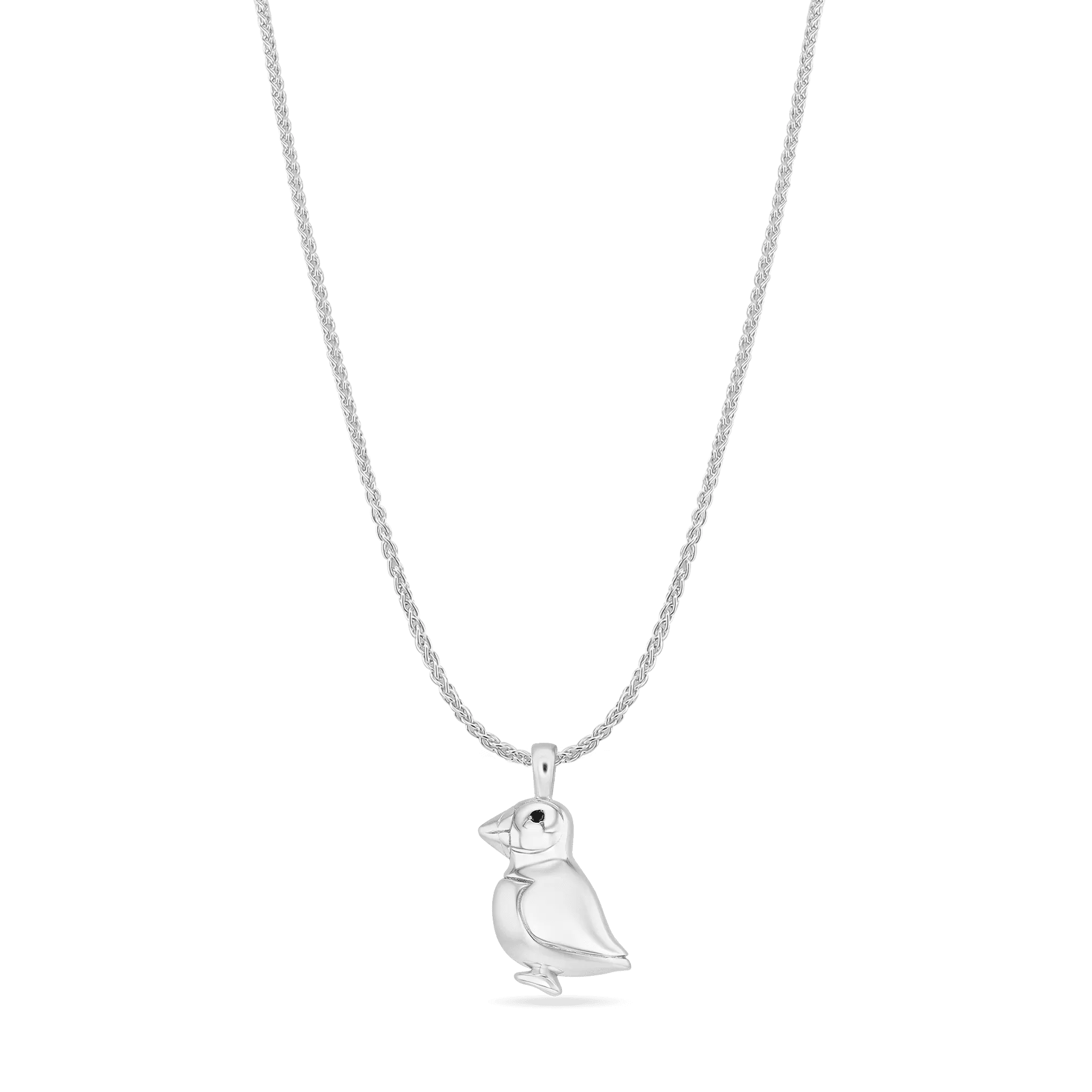 George The Puffin Pendant - Silver