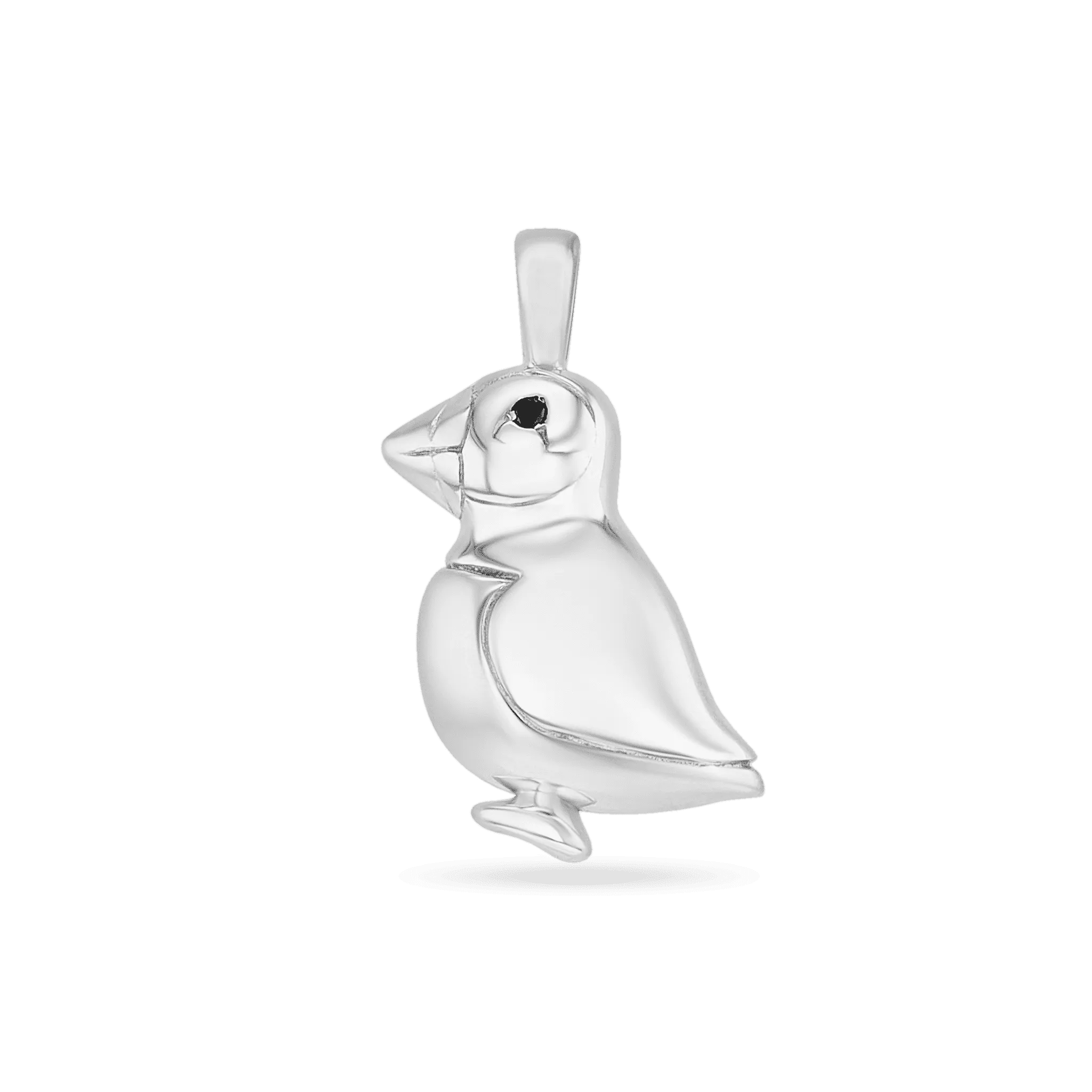 George The Puffin Pendant - Silver