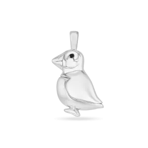 George The Puffin Pendant - Silver