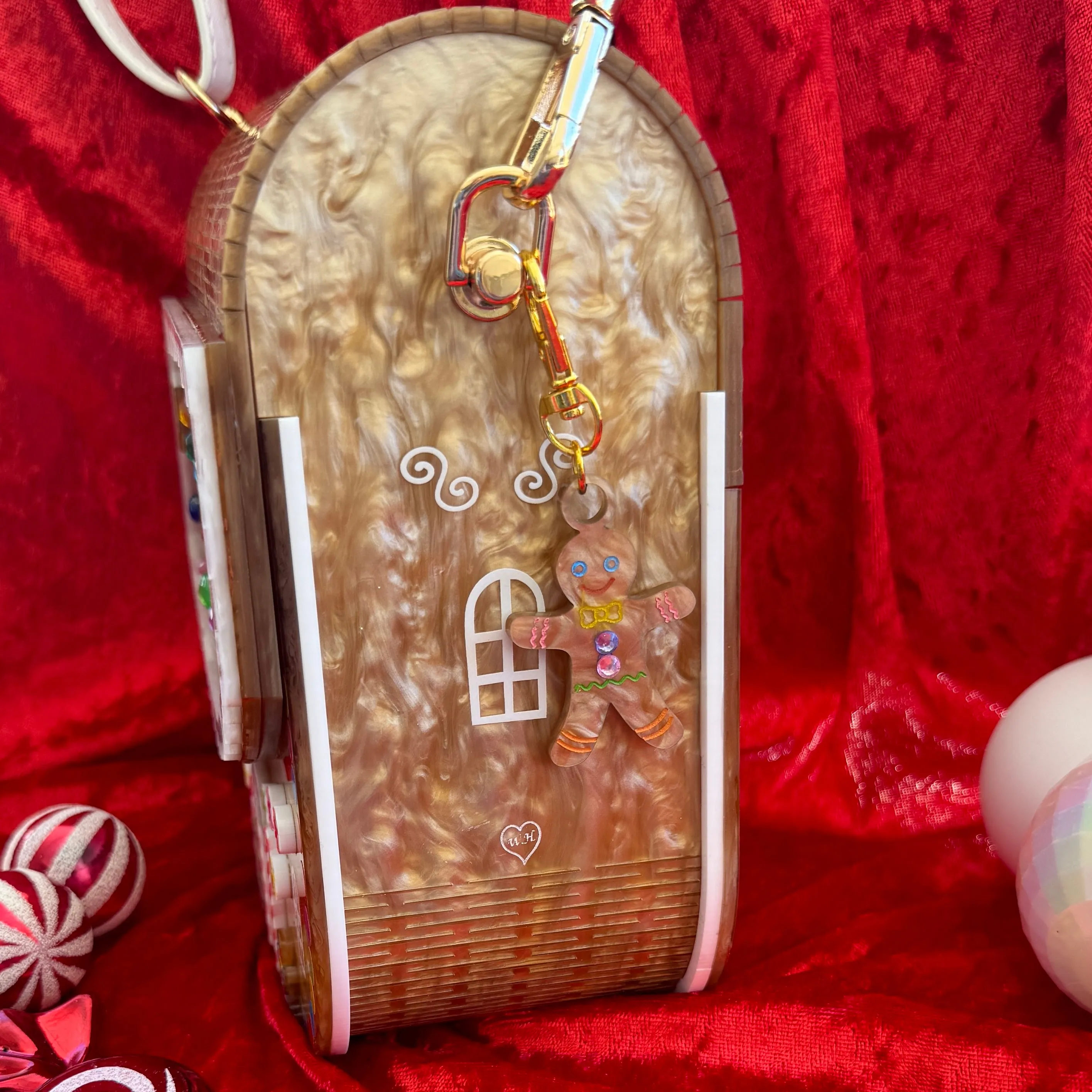 Gingerbread house small - handbag