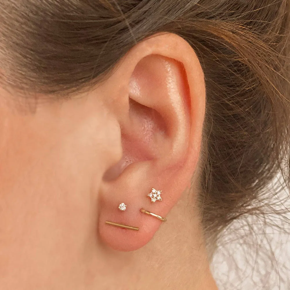 Gold-Filled Bar Stud Earrings