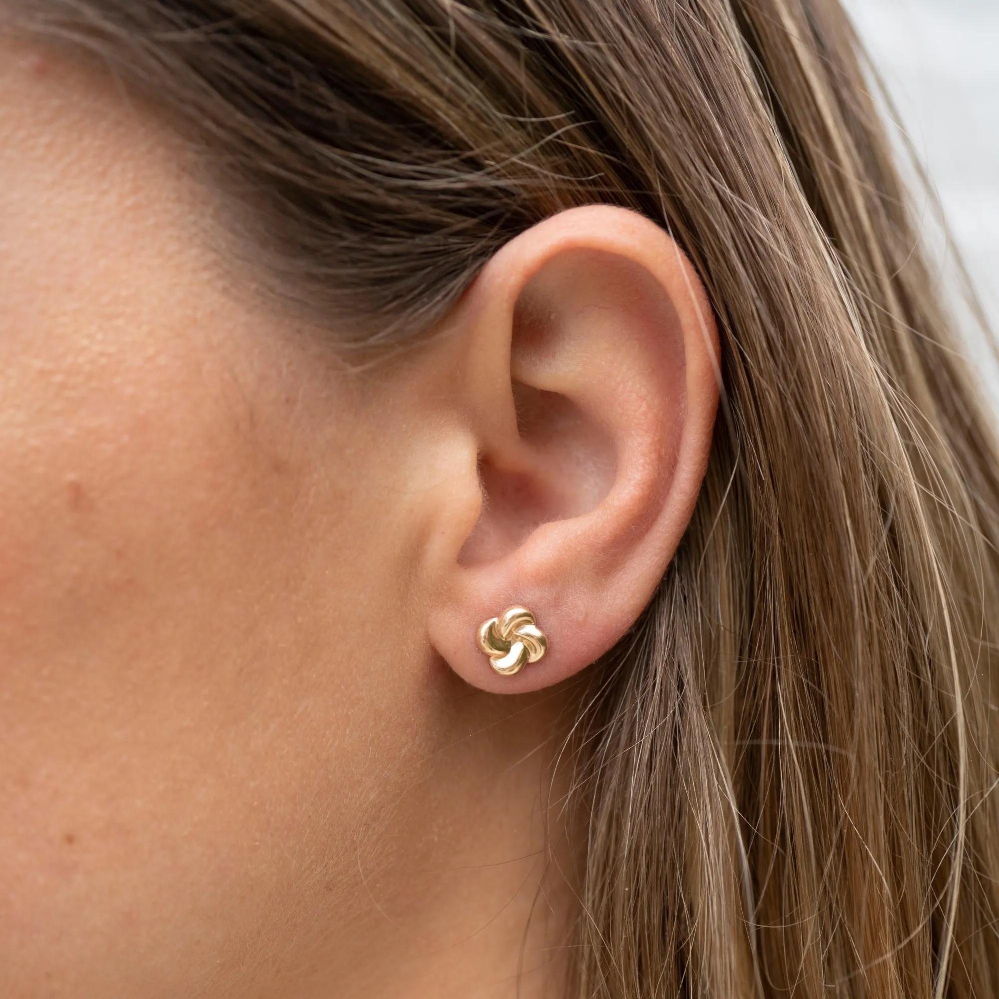 Gold Filled Bloom Stud Earrings