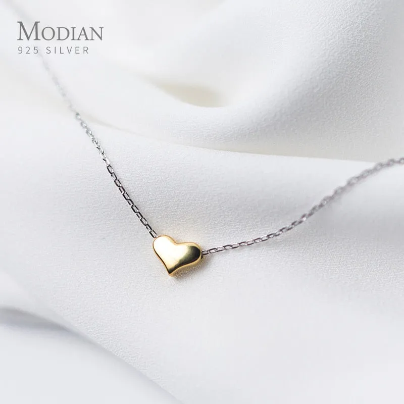 Gold Heart Pendant Necklace for Romantic Occasions