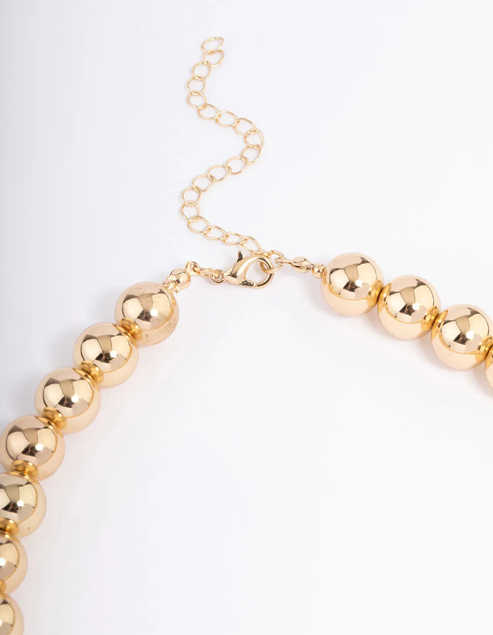 Gold Round Ball Necklace