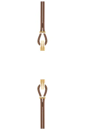 Gold Watch Strap Chocolate