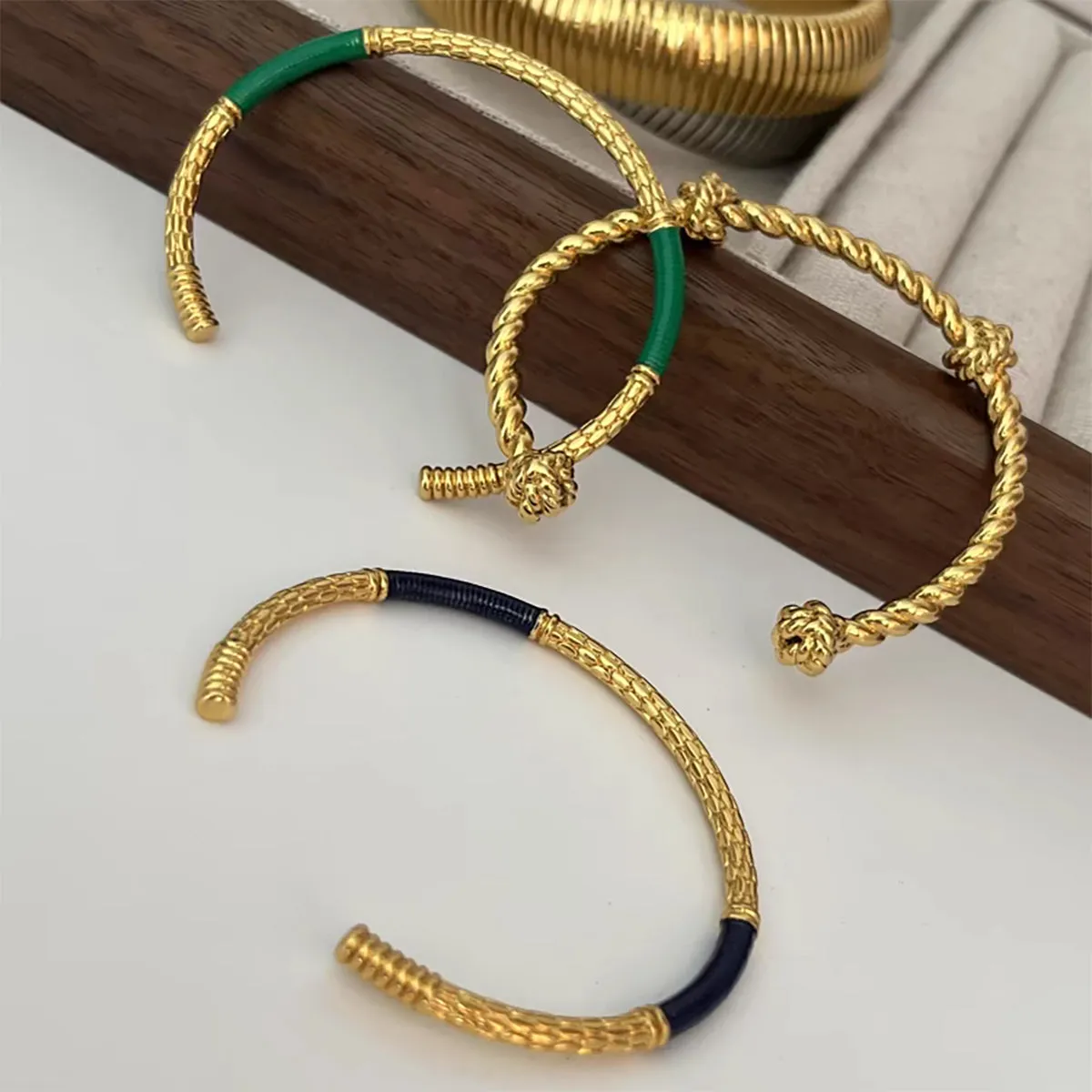 Golden Twist Bangle