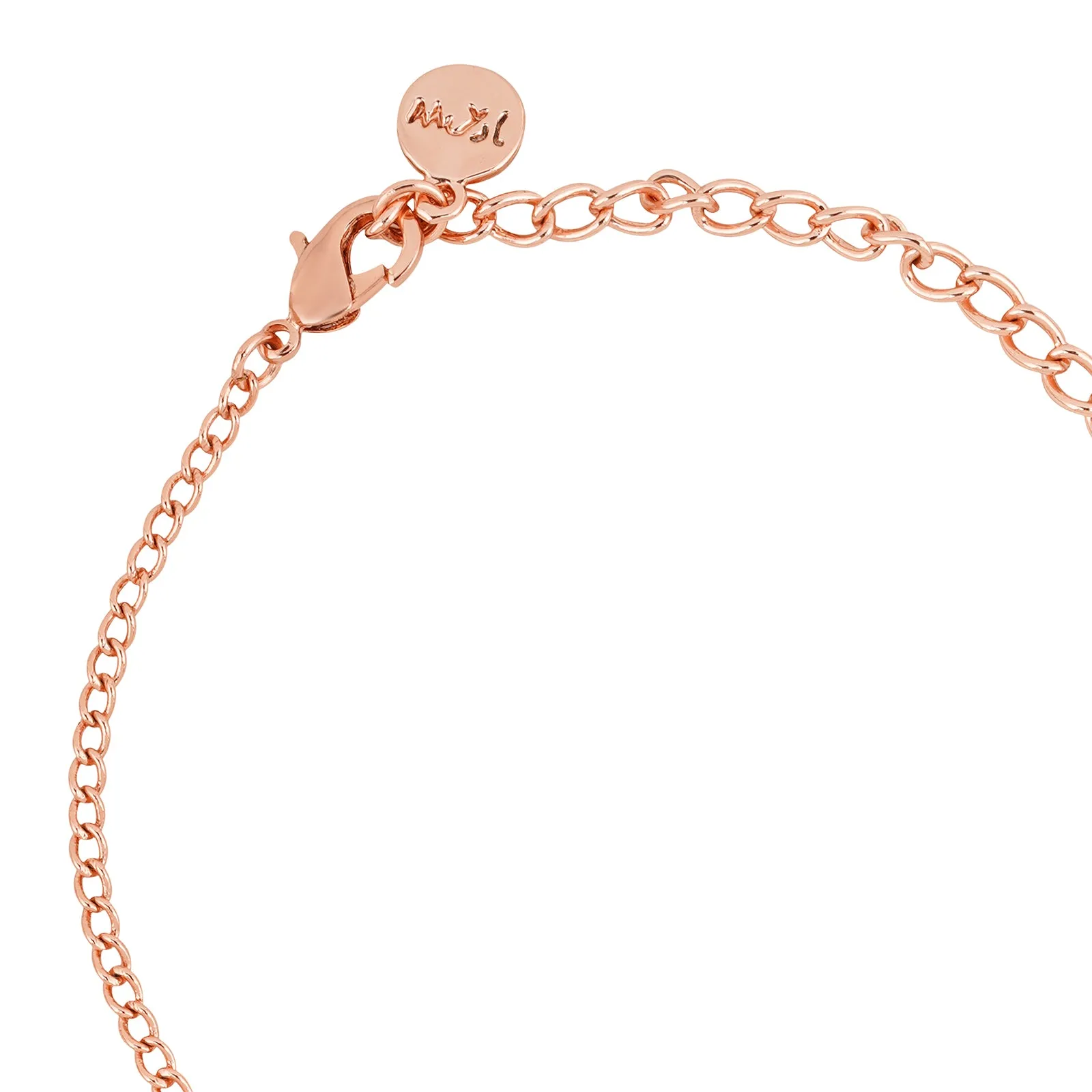 Heart of Rose Gold Bracelet Charm