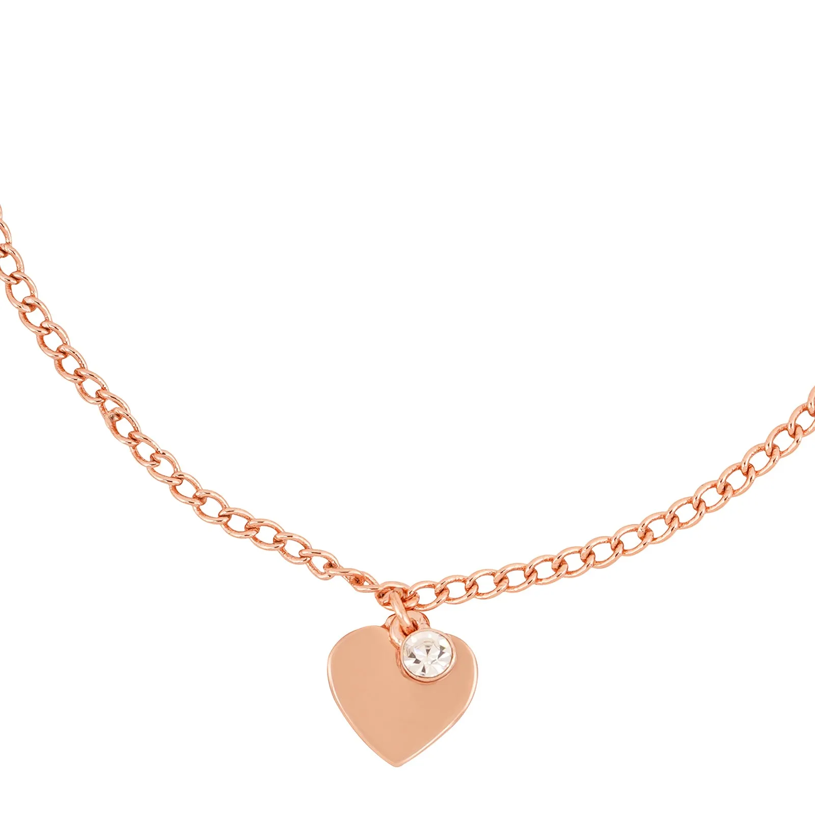 Heart of Rose Gold Bracelet Charm