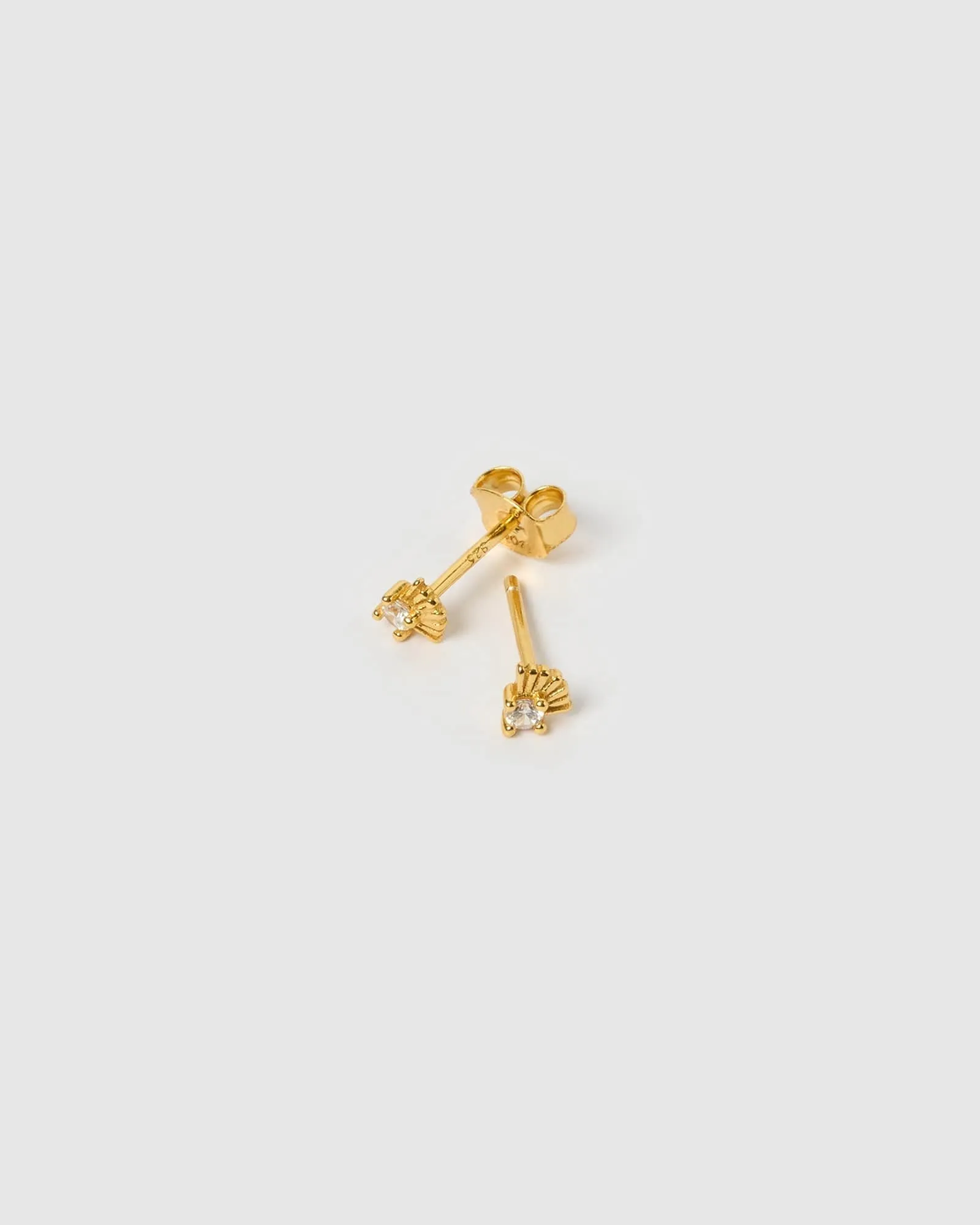 Izoa Mira Stud Earrings Gold