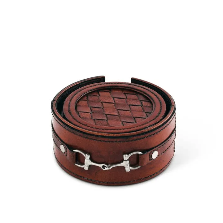 Leather Coaster Set