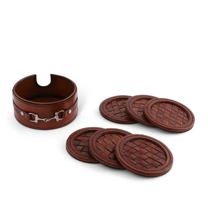 Leather Coaster Set