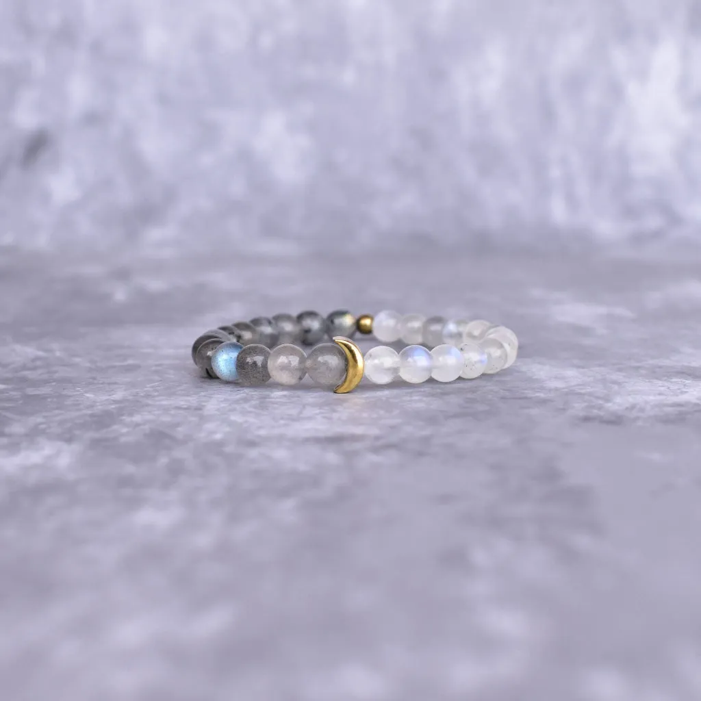 Lunar - Moonstone & Labradorite Bracelets