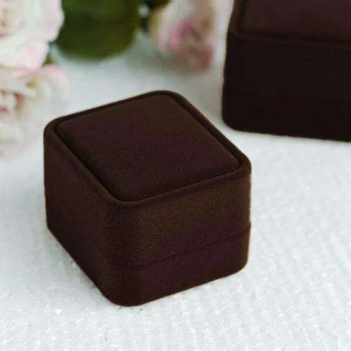 Luxurious Velvet Ring Box in Five Colors - Jewelry Gift Box