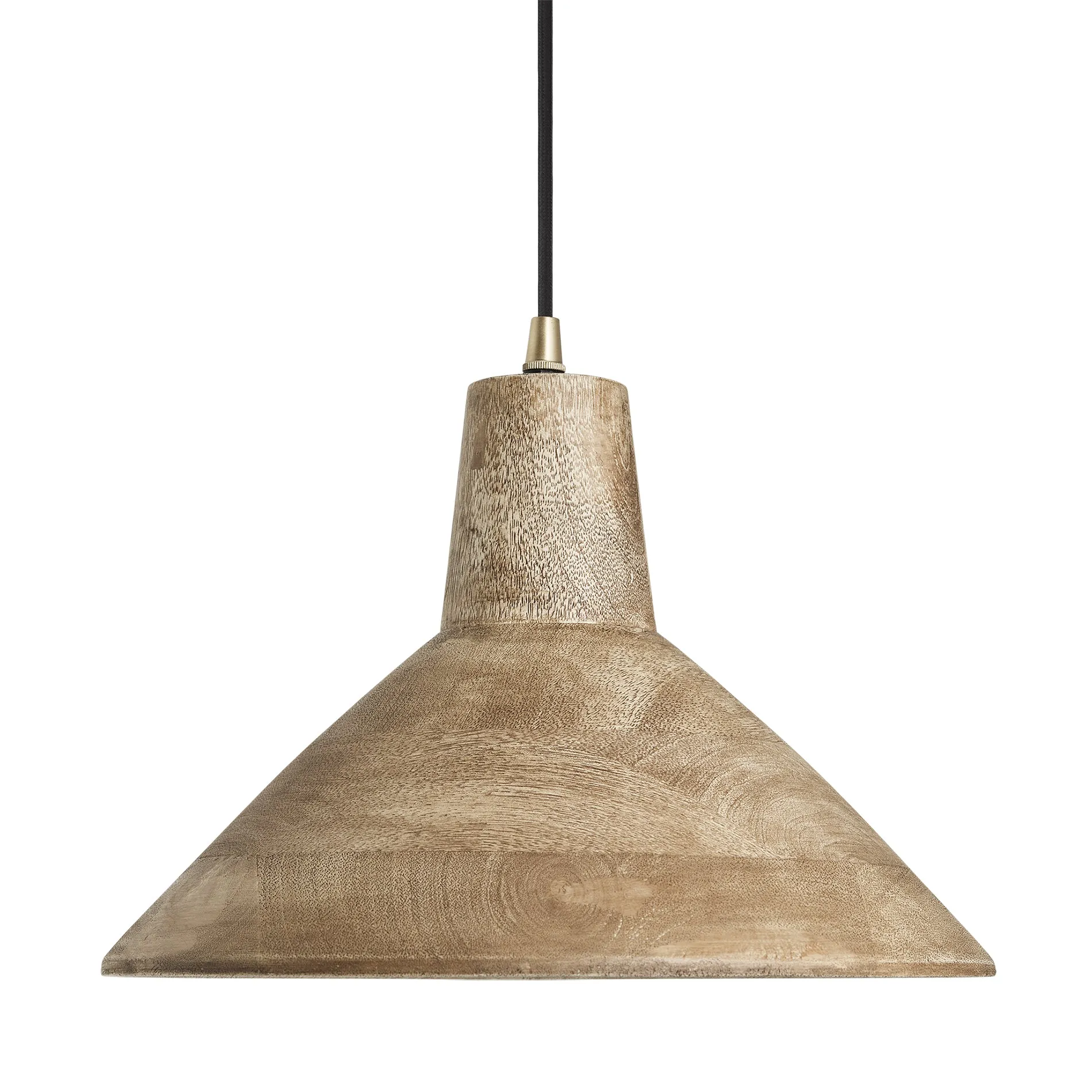 Maribo Wooden Pendant Light - 12 inch- Natural