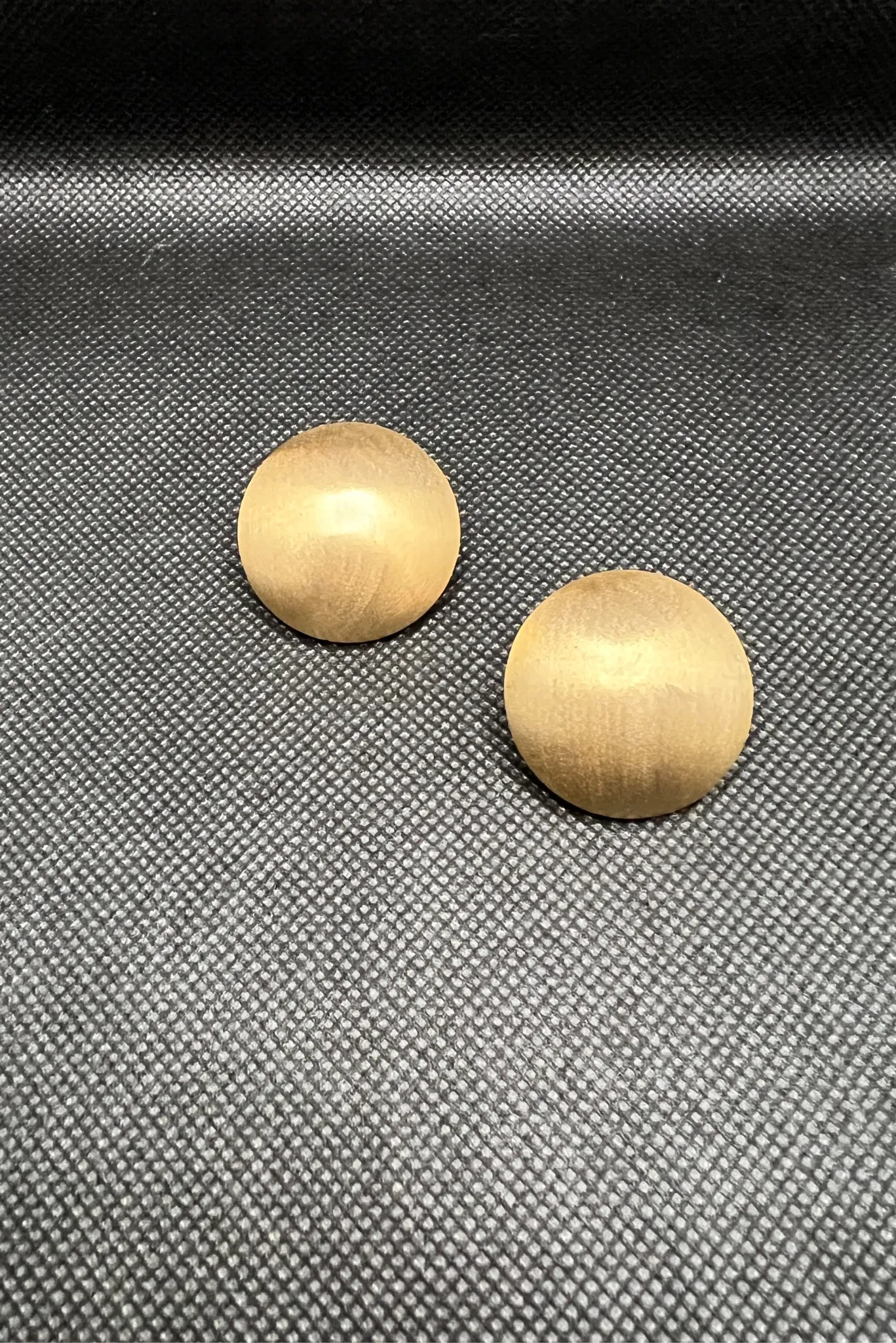 Matte Gold Stud Earrings