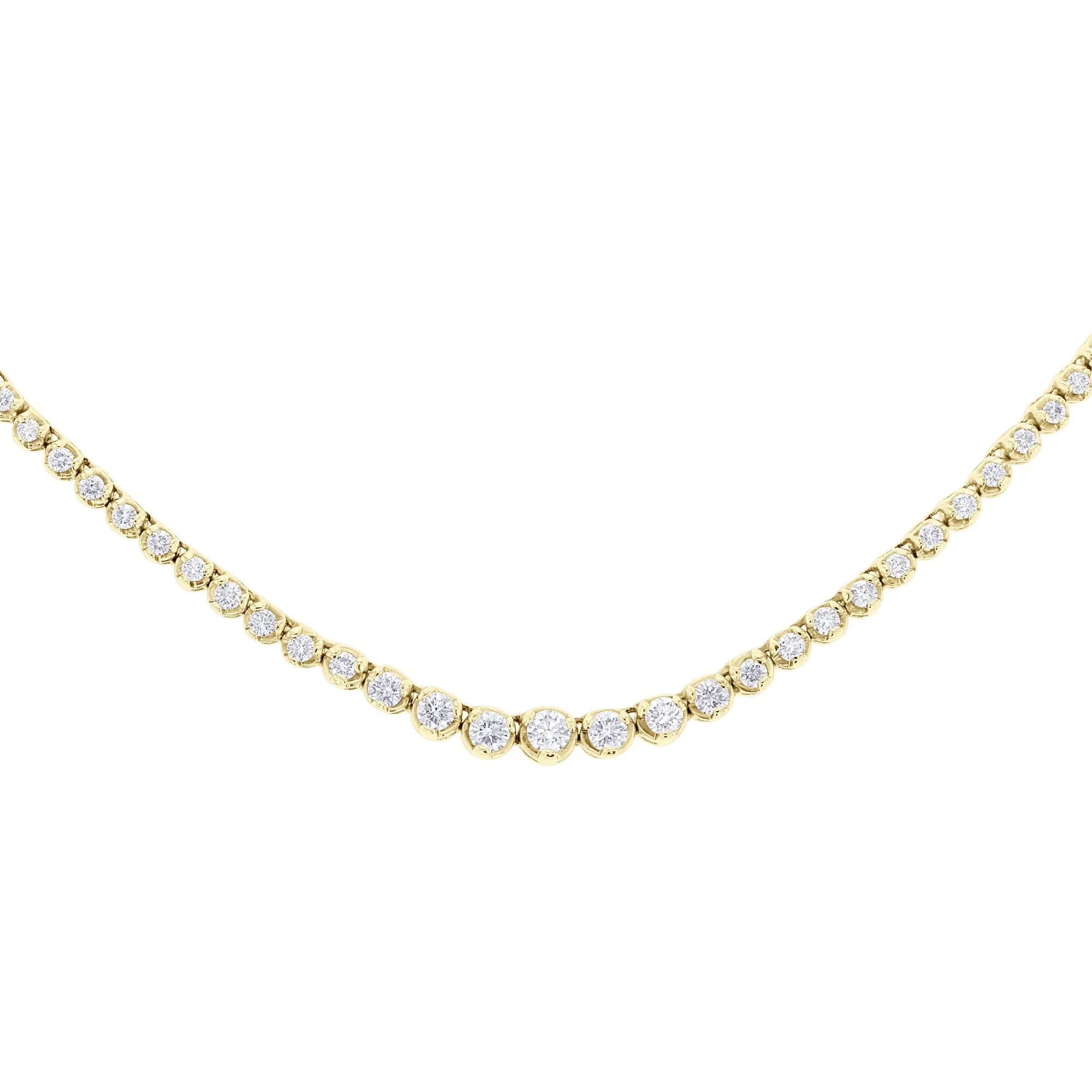 Miracle Diamond Tennis Necklace 3 3/4ct