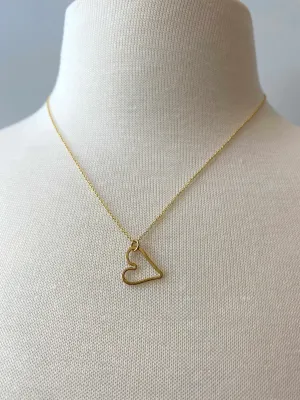 Modern Heart Necklace