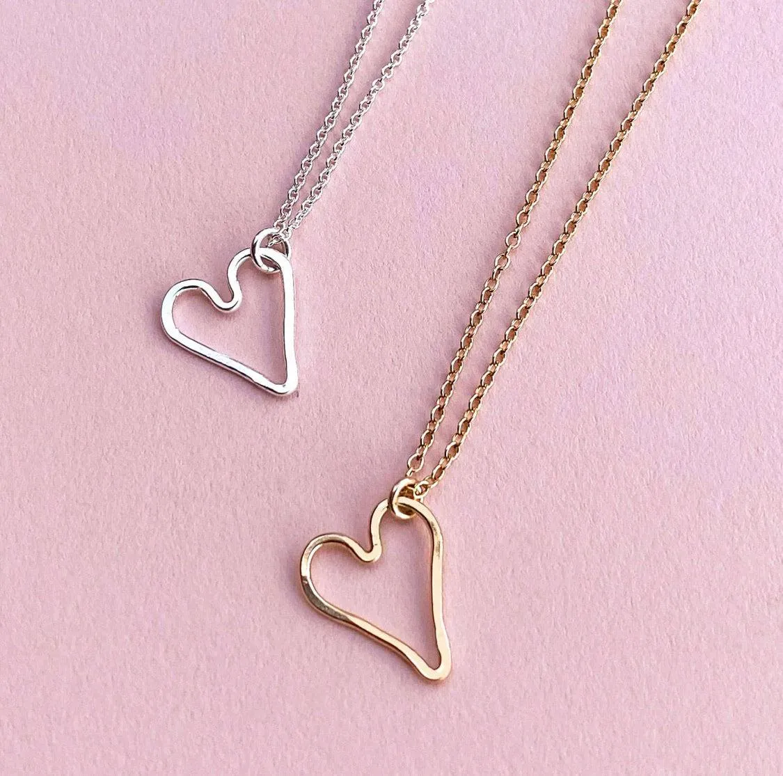 Modern Heart Necklace