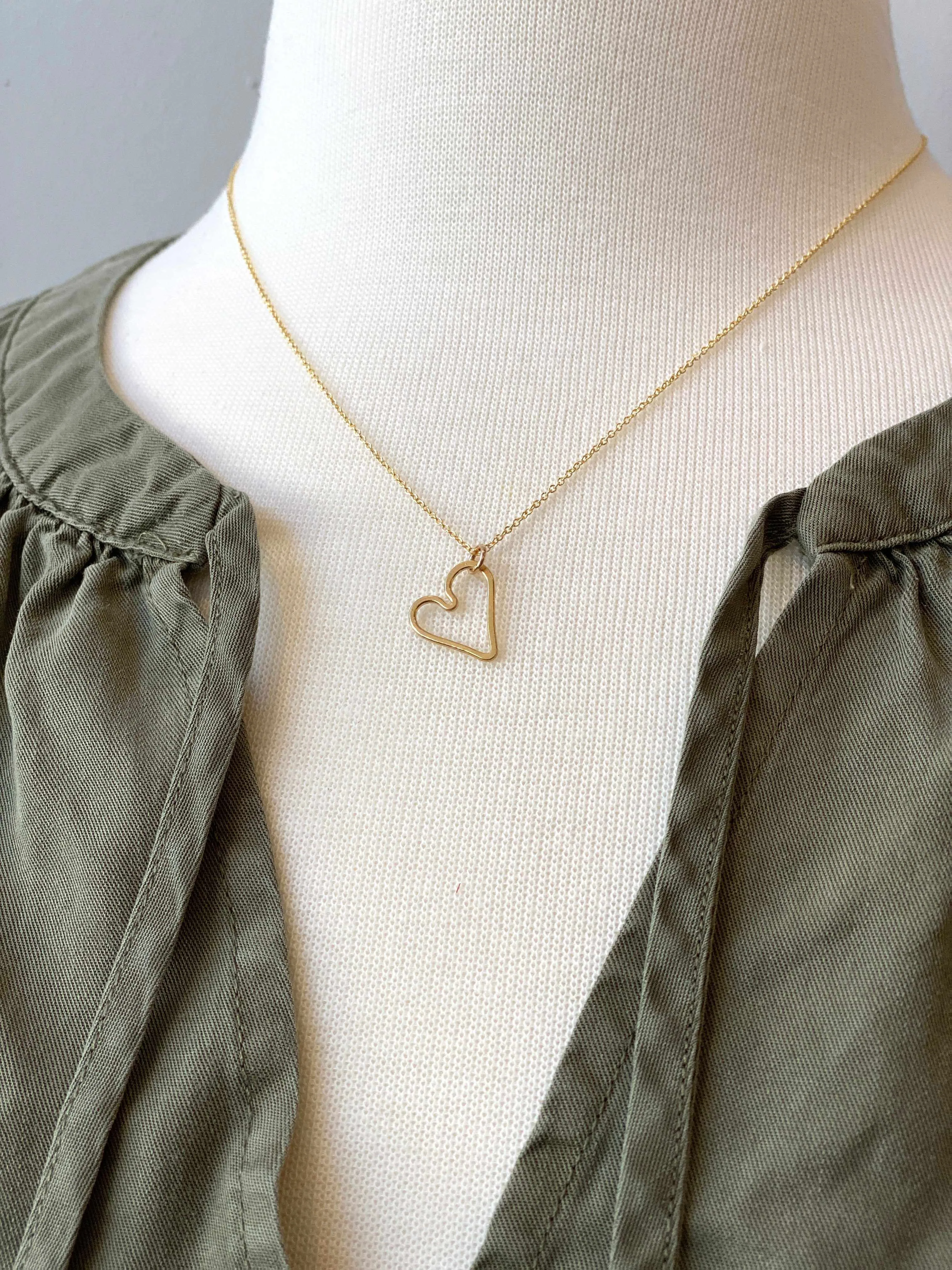 Modern Heart Necklace