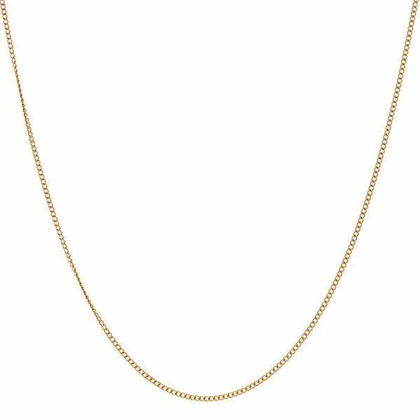 Métier Modern 18k Gold Fine Curb Link Chain