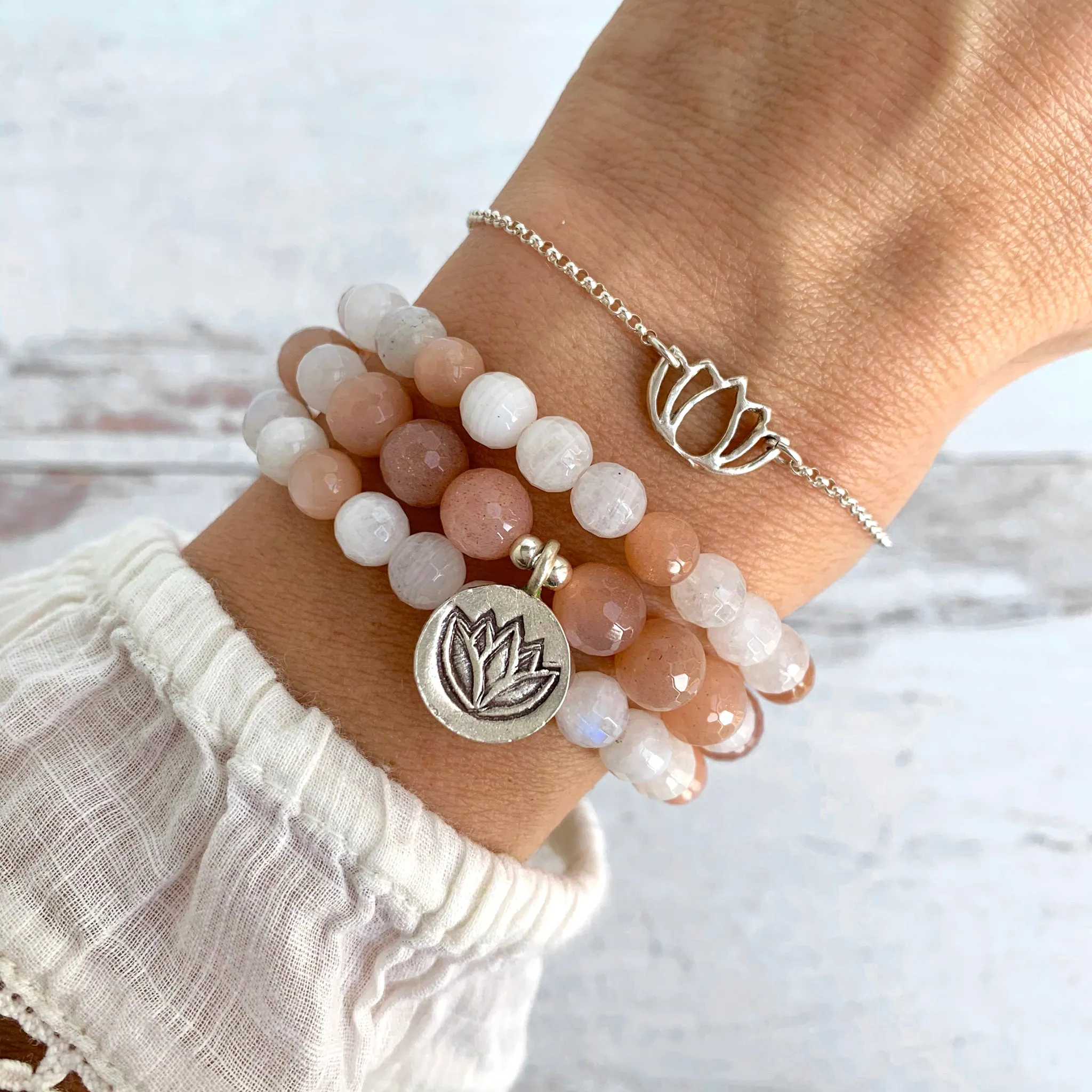 New Beginnings Stack | Lotus | Moonstone