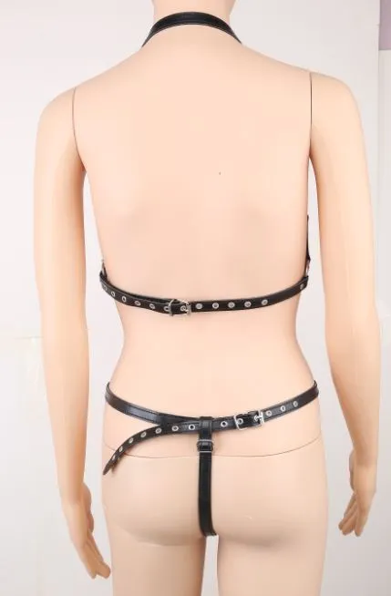 Open Chest Two Piece Fetish Lingerie