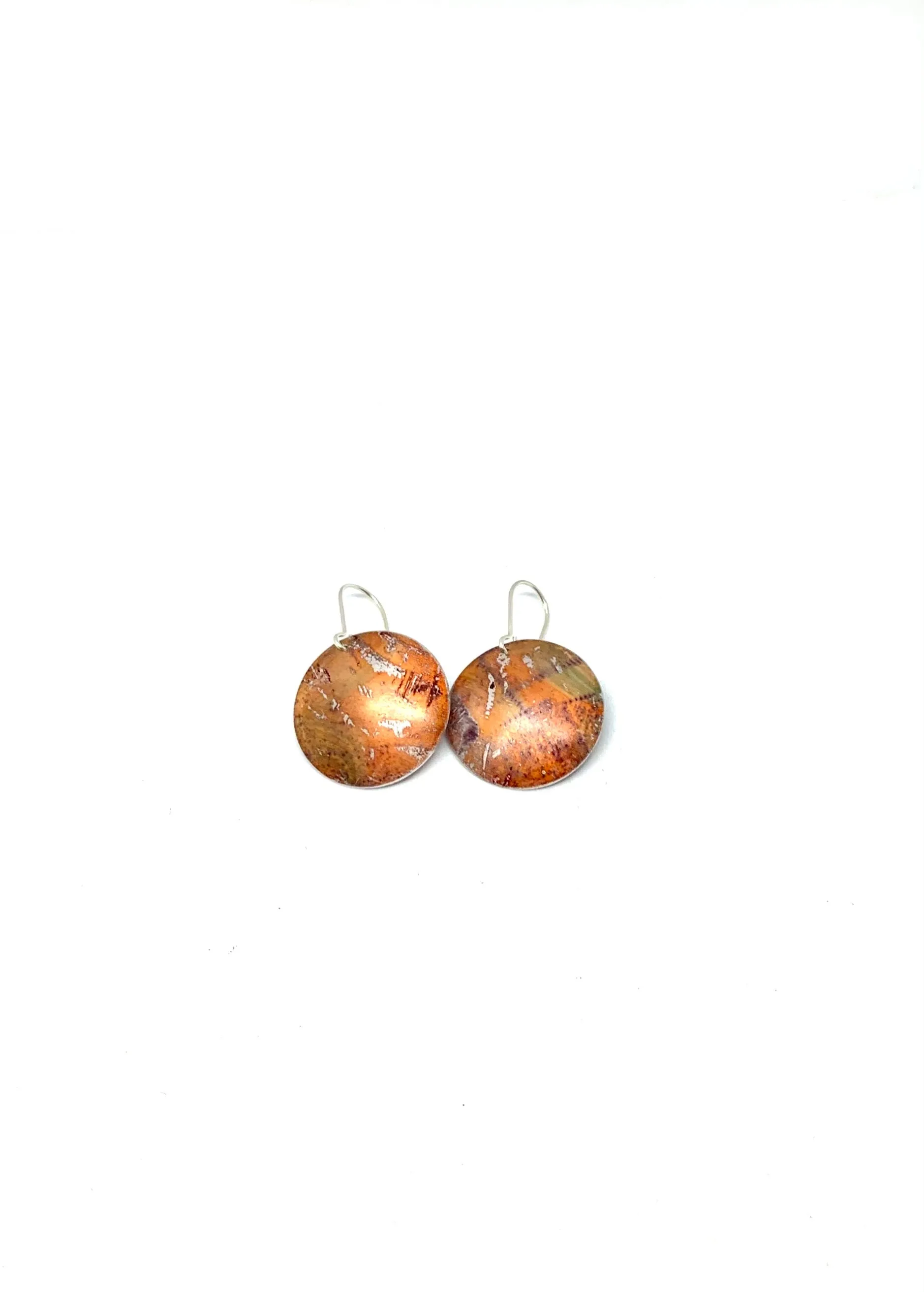 Orange hues coloured earrings