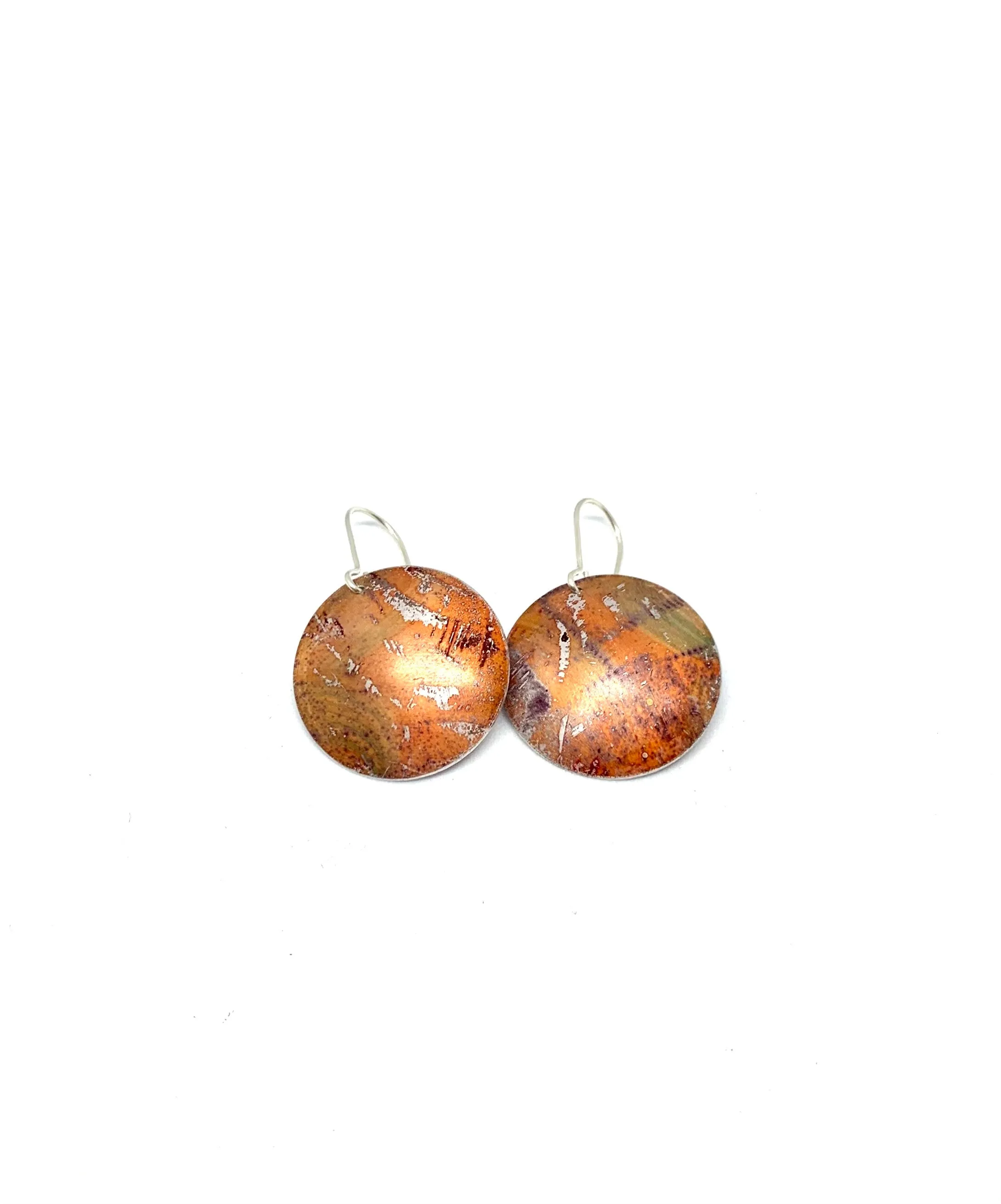 Orange hues coloured earrings