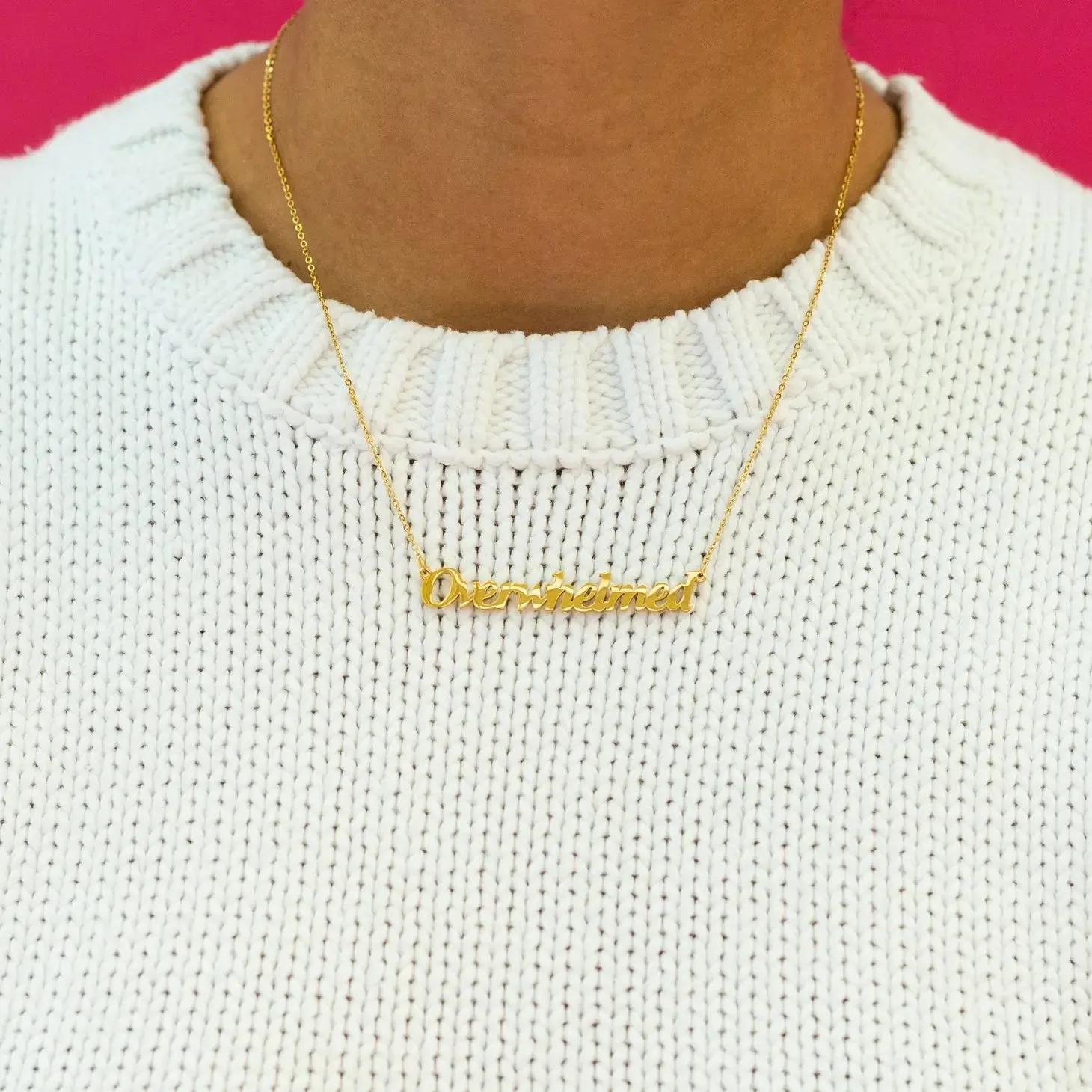 Overwhelmed Necklace by The Peach Fuzz