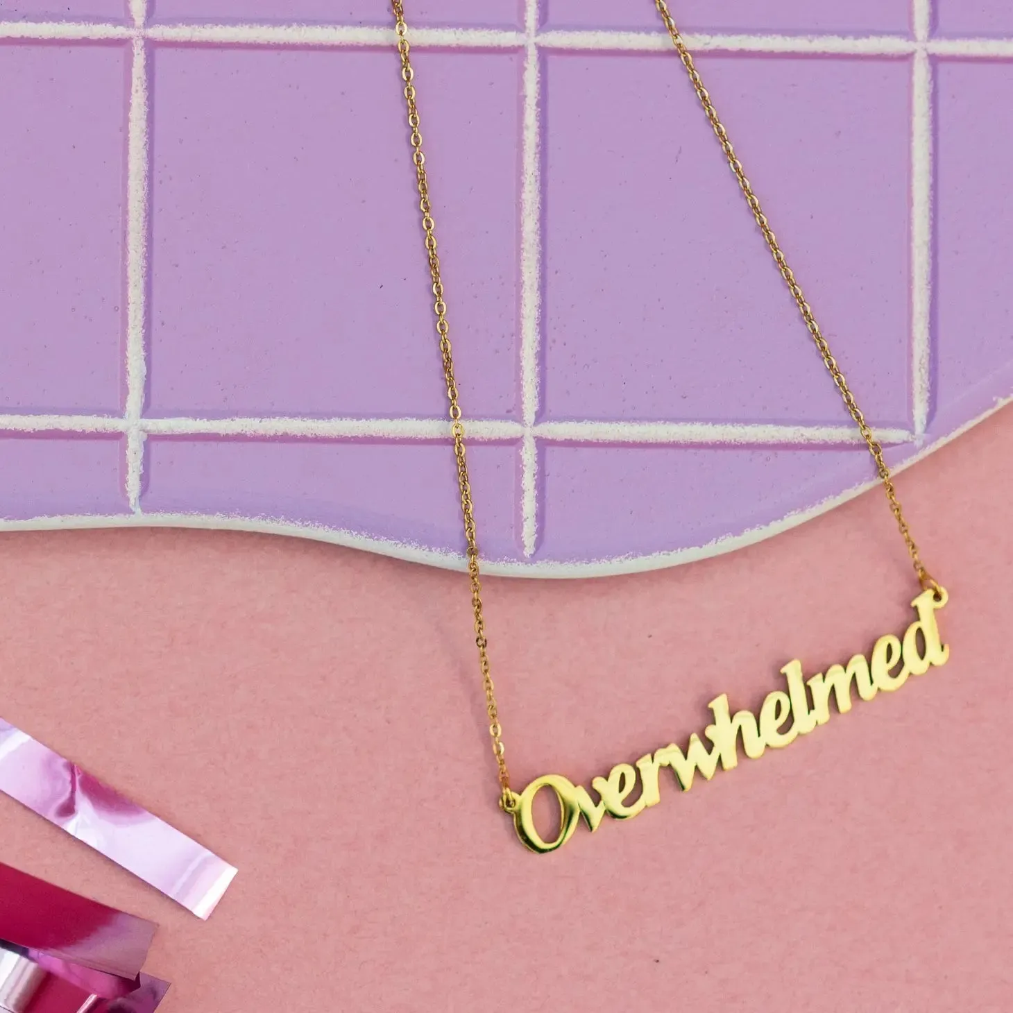 Overwhelmed Necklace by The Peach Fuzz