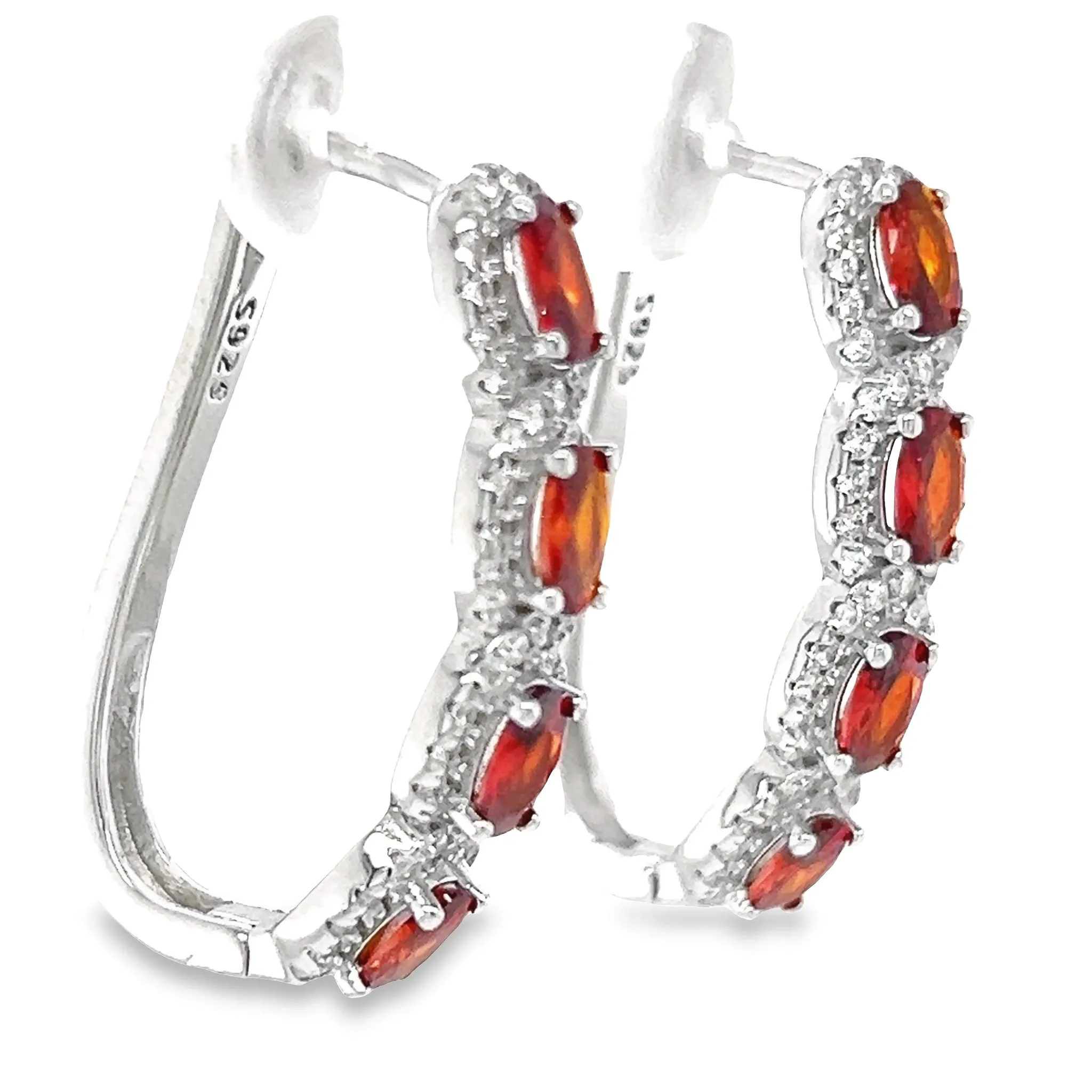 P512 Red Climber Earrings