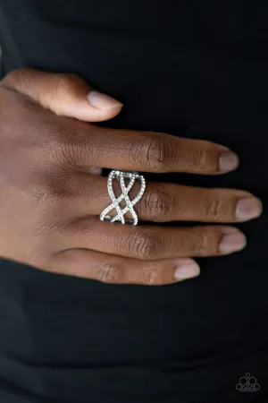 Paparazzi Ring ~ Cross Action Couture - White