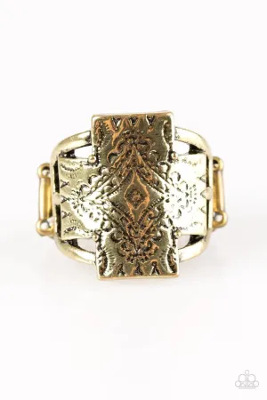 Paparazzi Ring ~ Southwest Shimmer - Brass