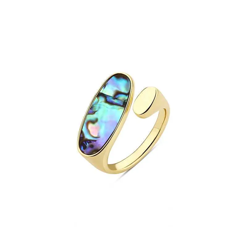 Paua Shell Open Ring