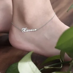 Personalised Name Anklet Stainless Steel