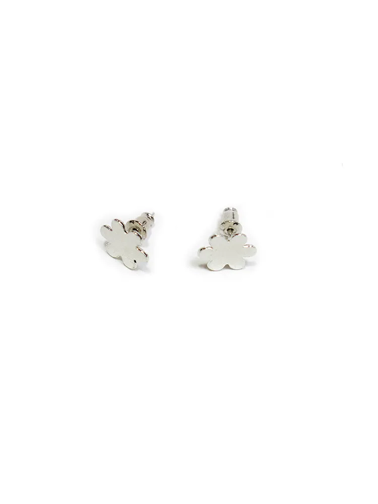 Petite Flower Studs - Silver