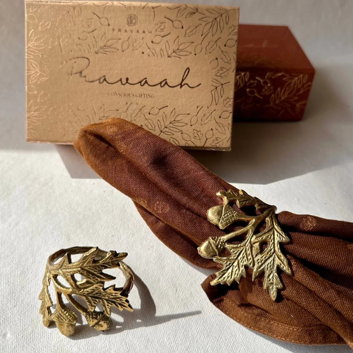 Phool Napkin Rings | Brass Table Decor | Handcrafted