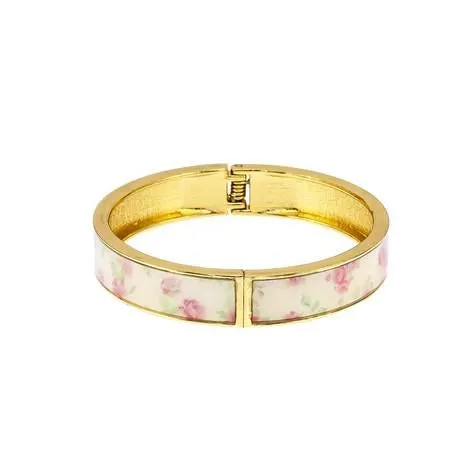 Pink Floral Print Bracelet