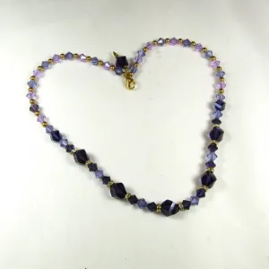 Purple Crystal Necklace