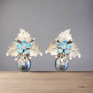 "Floral Elegance: Stunning Firozi CZ Earrings to Elevate Your Style"