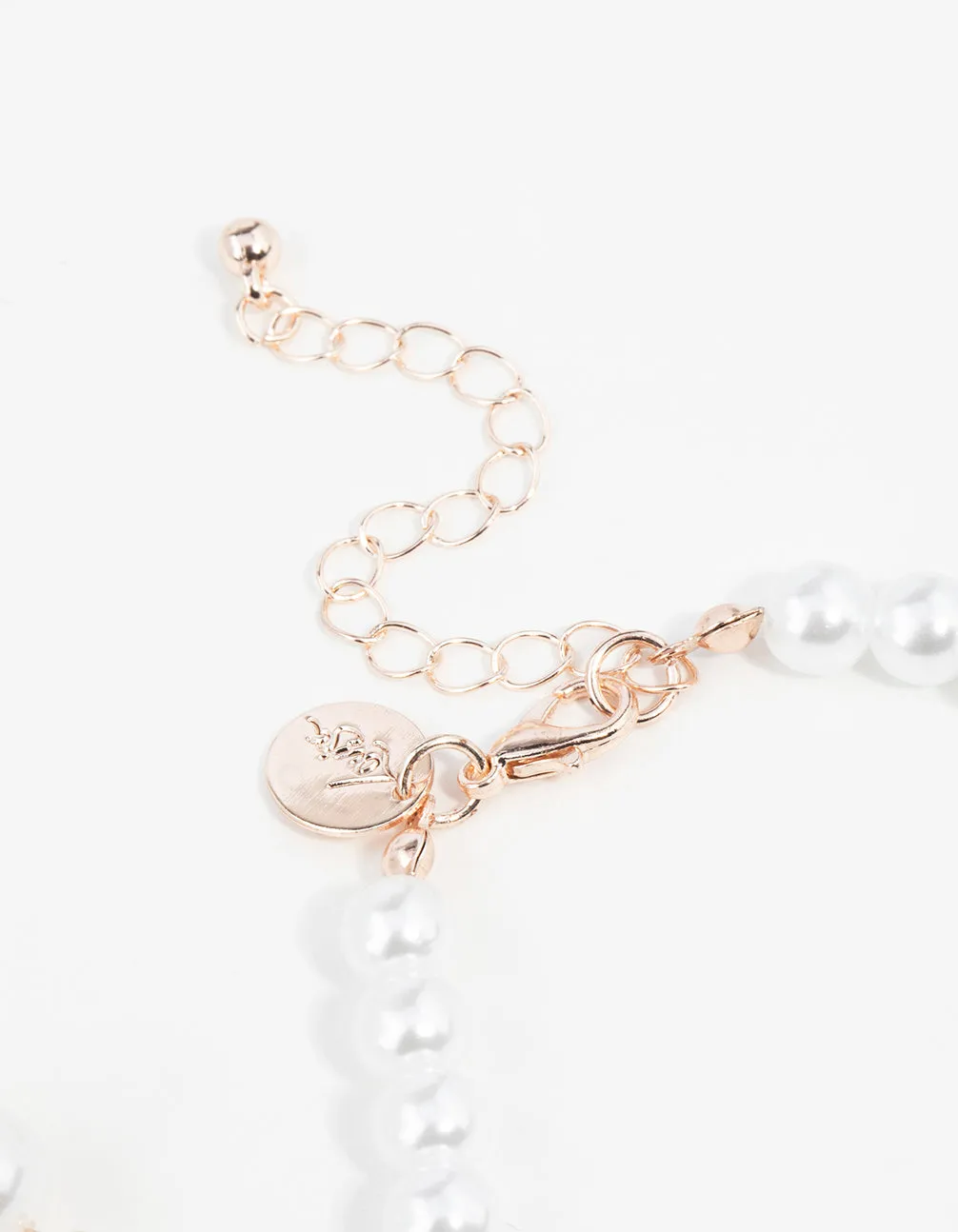 Rose Gold Pearl, Chain & Butterfly Toggle Bracelets 3-Pack