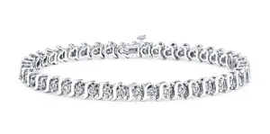 S-Link Diamond Bracelet (1.25 ct Diamonds) in White Gold