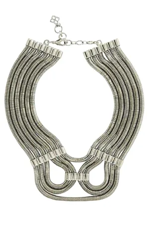 Silver Statement Futura Snake chain Necklace