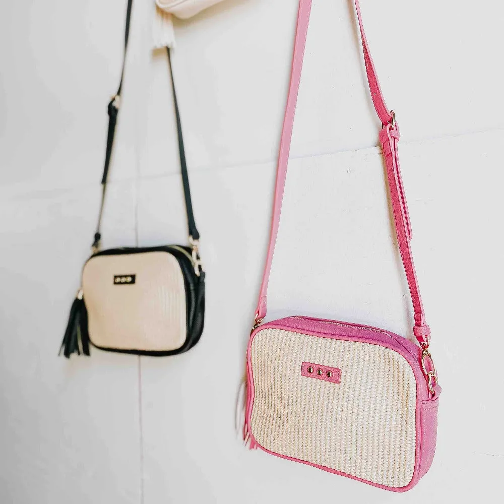 Silvia Straw Camera Bag