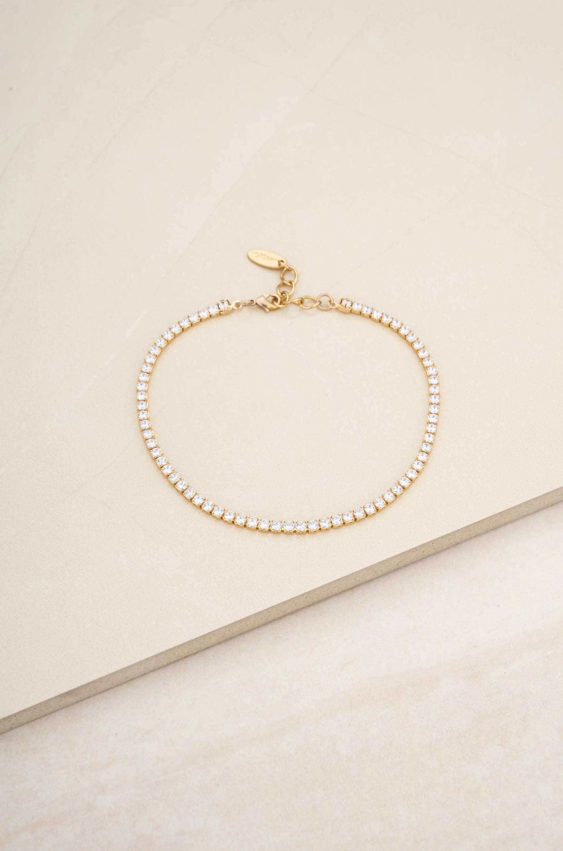 Single Crystal Band Anklet