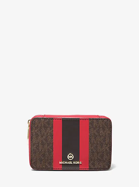 Small Logo Stripe Jewelry Case