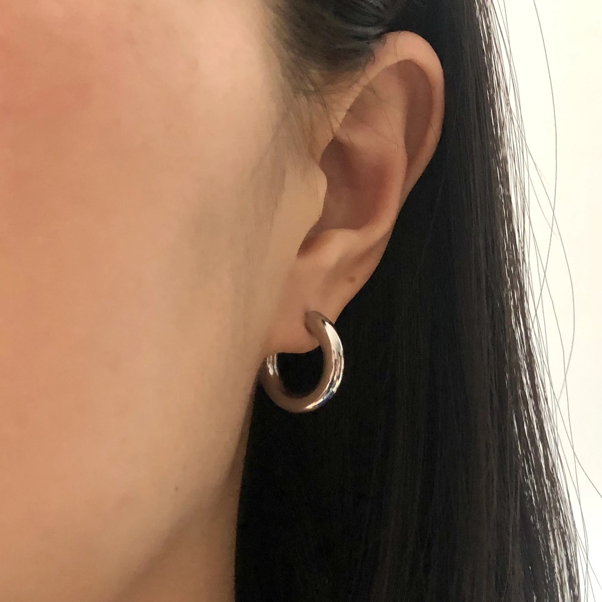 Small Tube Hoop Studs